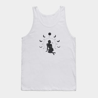 Sitting Moon Goddess Tank Top